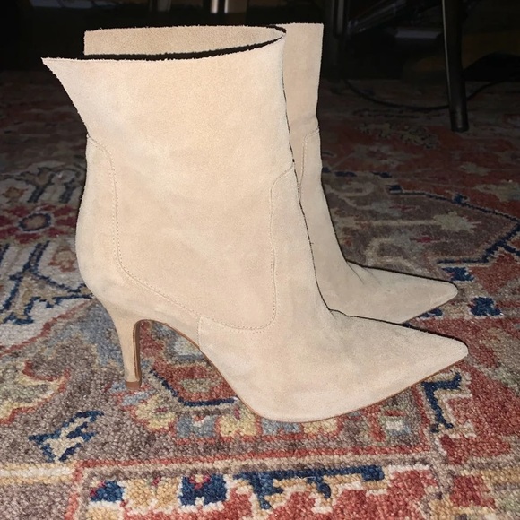 Cream Zara Ankle boots - Picture 1 of 9